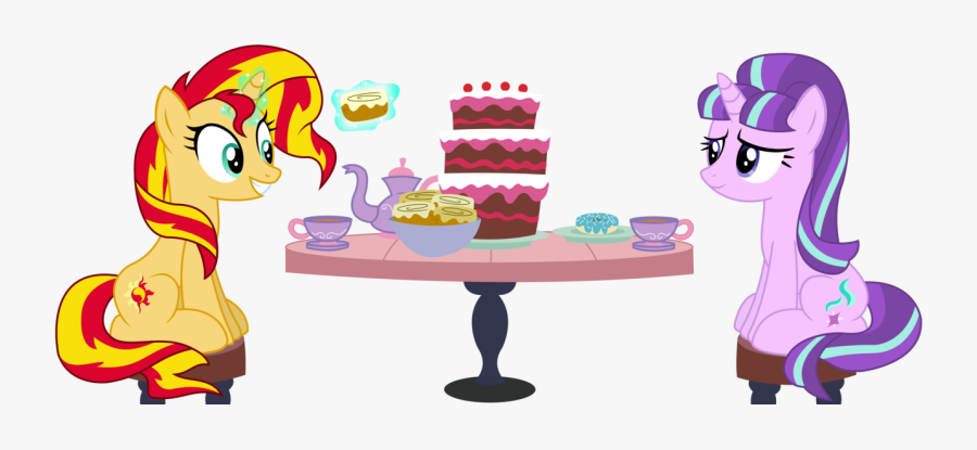 Donuts Clipart Cinnamon - Mlp Starlight Glimmer And Sunset Shimmer Vector, Transparent Clipart