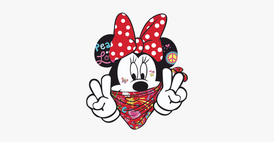 Mickey Arts Illustration Visual Minnie Mouse Cartoon - Minnie Mouse Peace Sign Clipart, Transparent Clipart