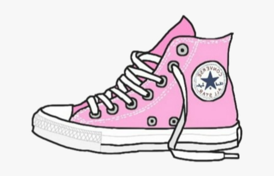 pink converse clipart
