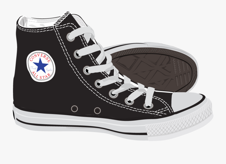 Fashion Shoes Ray Ban Polyvore Converse Painted Vector - Red All Stars Shoes, Transparent Clipart