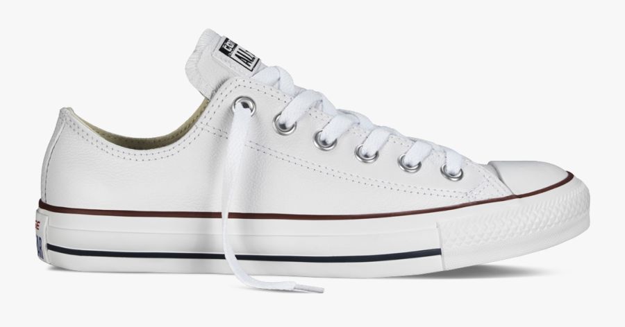 Clip Art Converse Png - Leather All Star White, Transparent Clipart