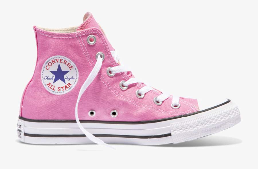 Great Chuck Taylor All Star Colour High Top Pink - High Top Converse All Colors, Transparent Clipart