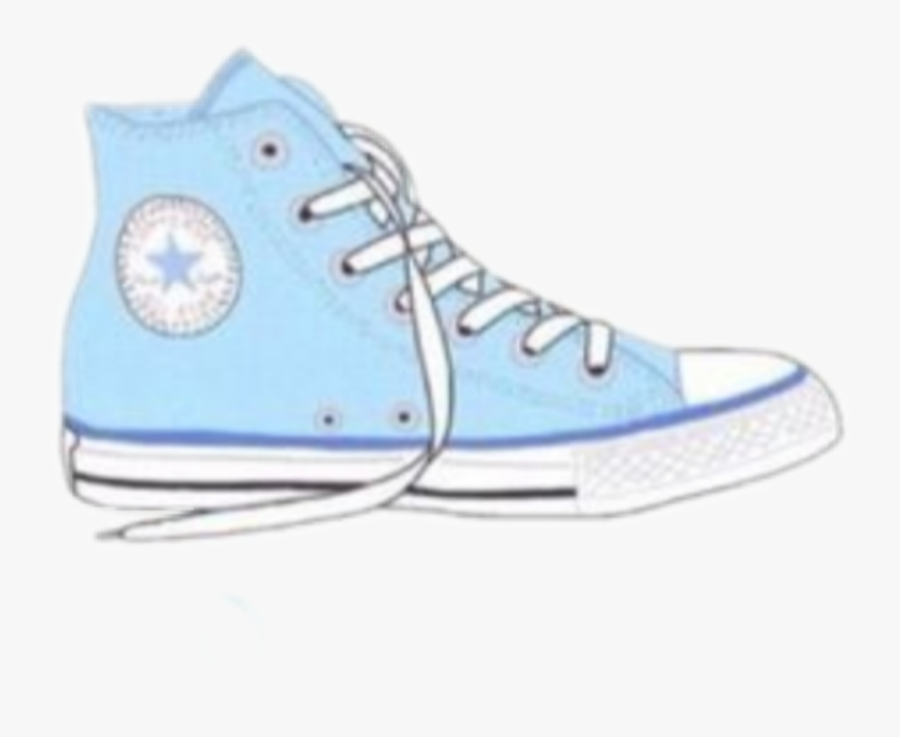 #converse #shoes #aesthetic #blue - Figure Skate, Transparent Clipart