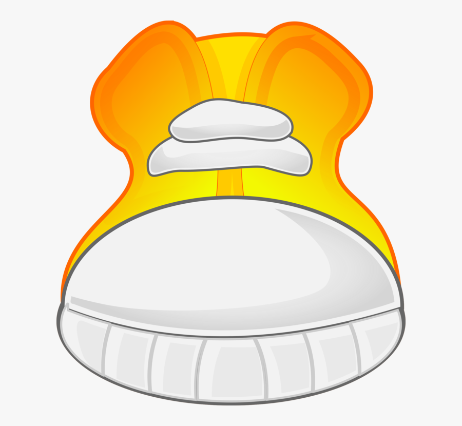 Artwork,yellow,mouth - Shoe Front View Cartoon, Transparent Clipart