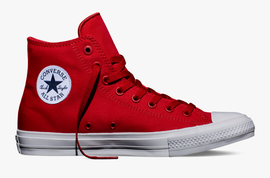 Transparent Converse Clipart - Converse Chuck 2 High Top Red, Transparent Clipart