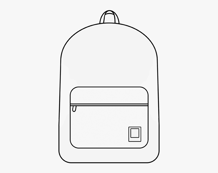 Rainbow Backpacks Drawing - Drawing Of A Book Bag, Transparent Clipart