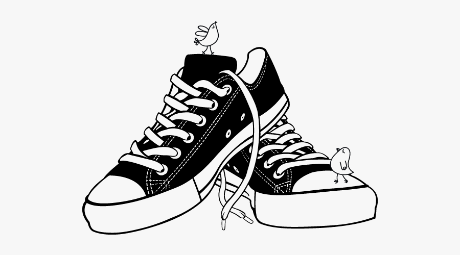 Converse Clipart Stencil - Converse Vector , Free Transparent Clipart