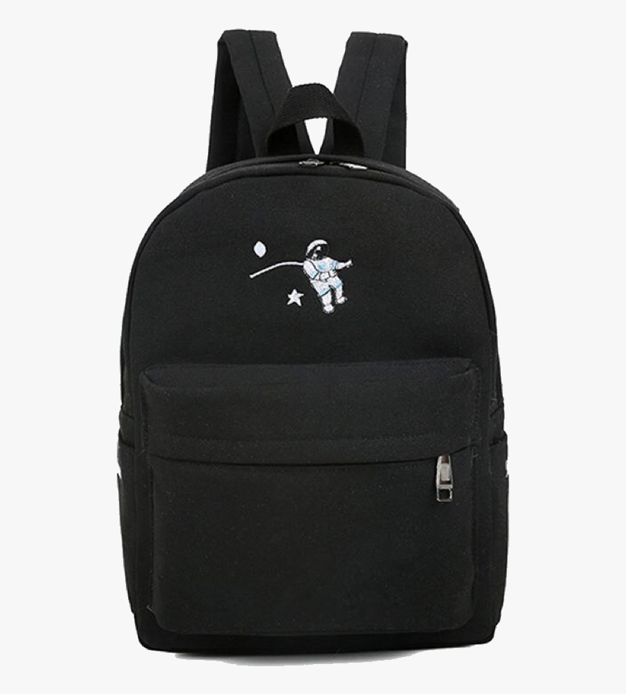 #black #blacktheme #blackaesthetic #aesthetic #bookbag - Backpack, Transparent Clipart