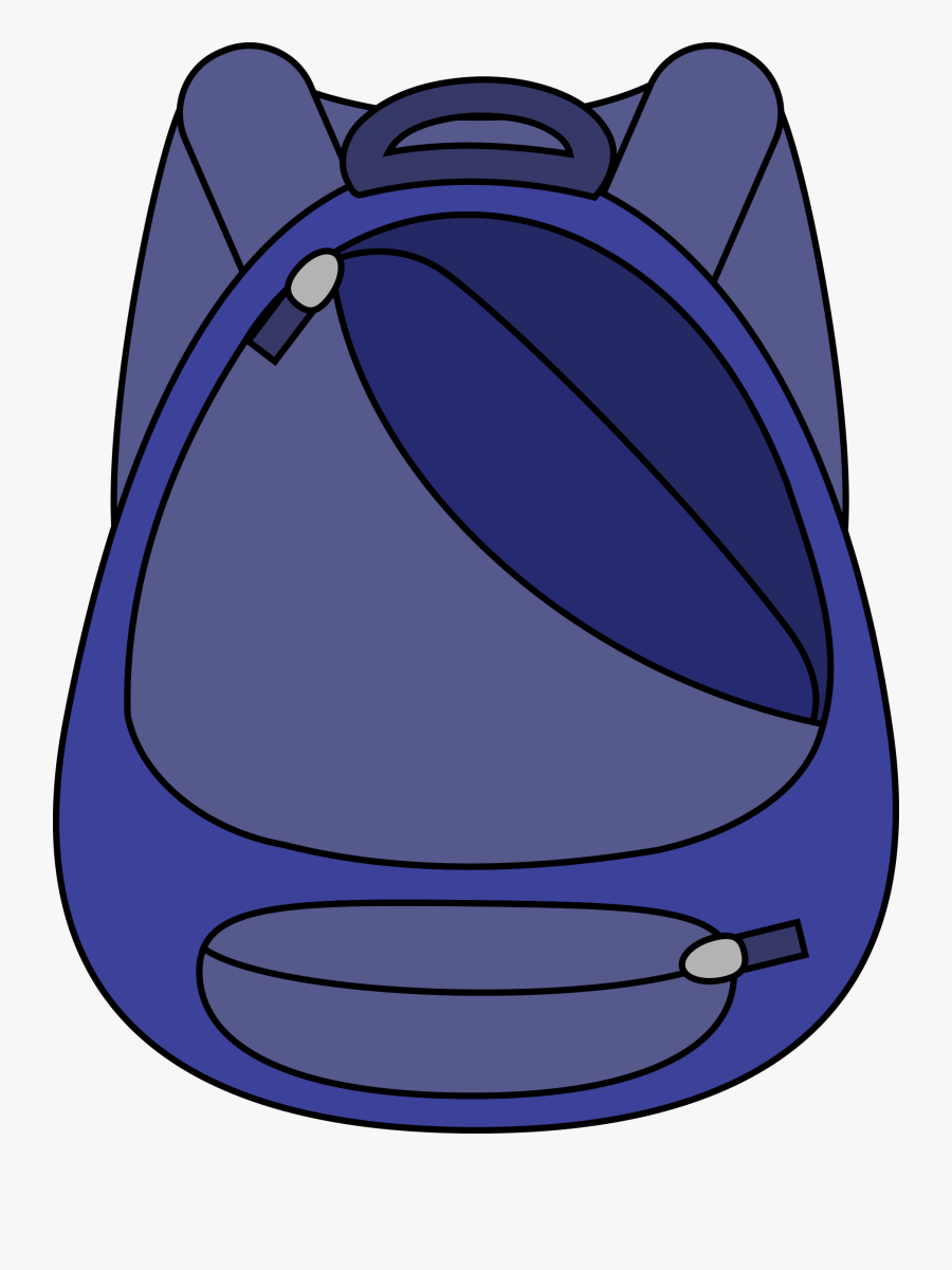 Electric Blue,purple,cobalt Blue - Clipart School Bag Png, Transparent Clipart