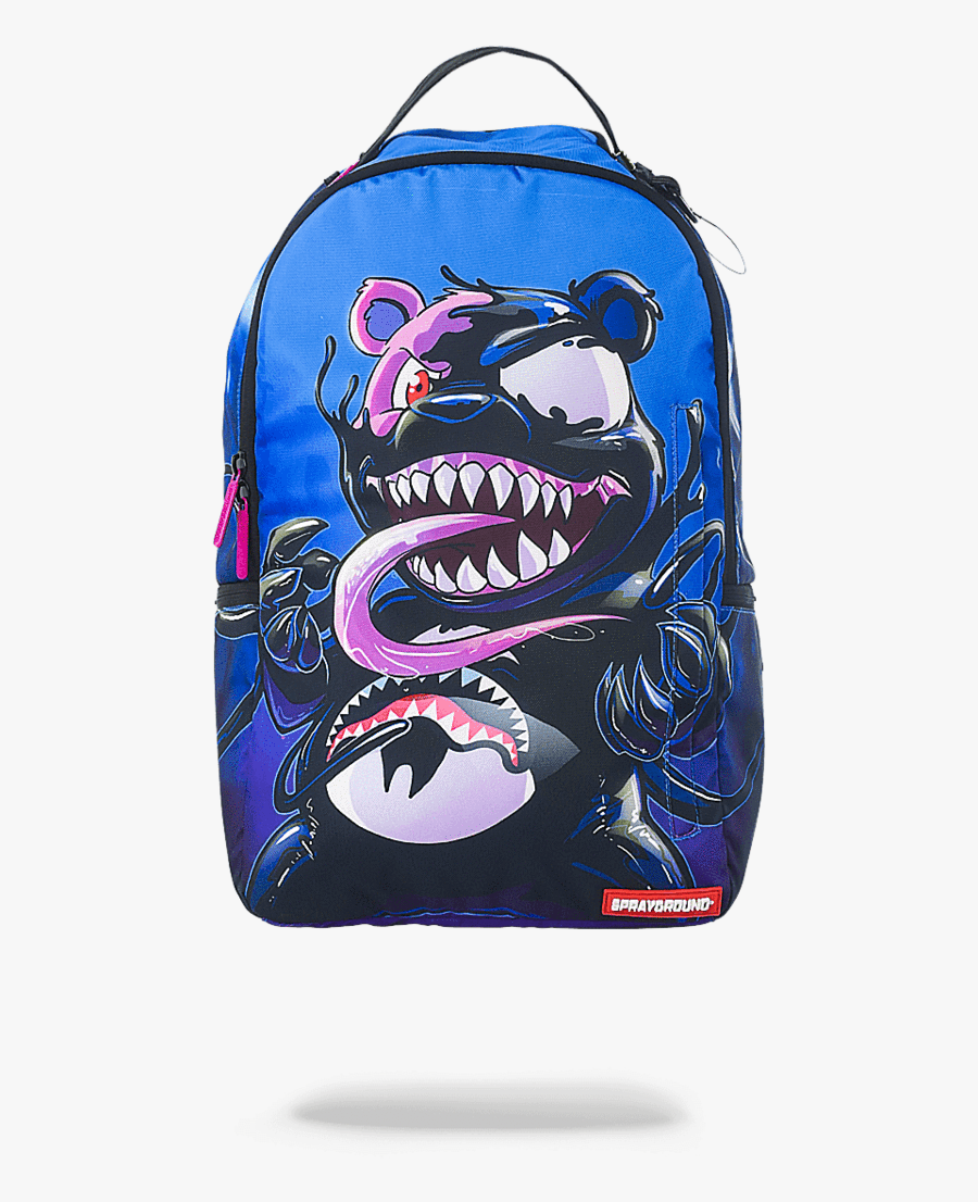 Picture Black And White Coat Free For Download - Sprayground Villain Bear Backpack, Transparent Clipart