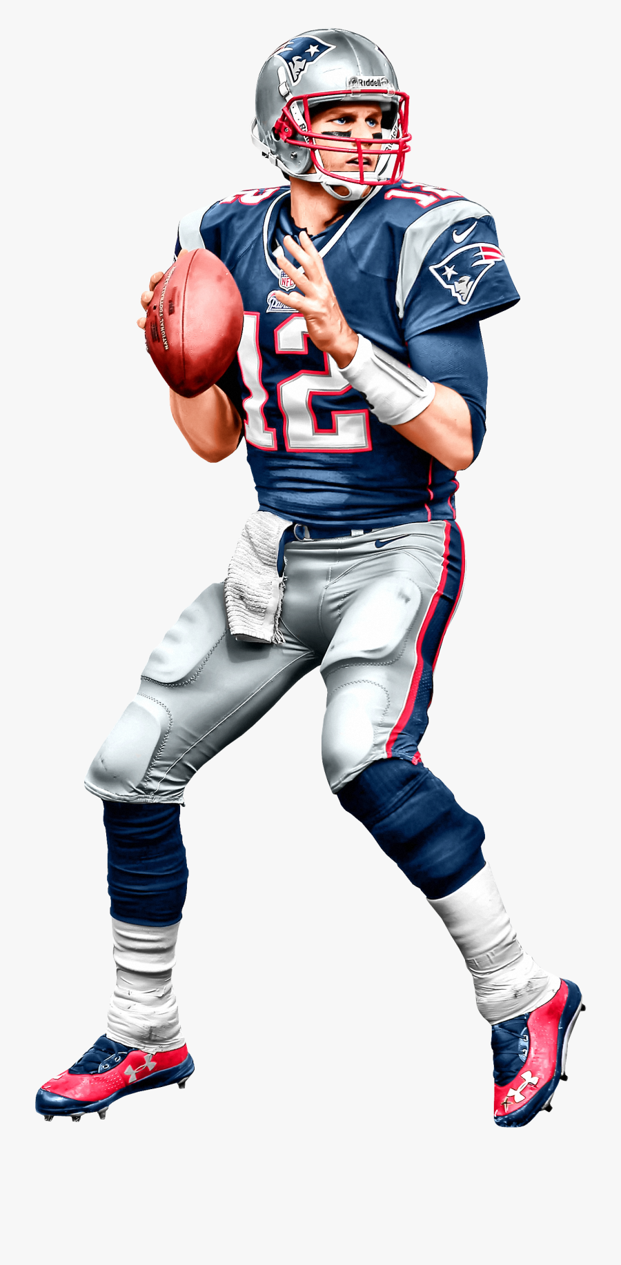 Football England Nfl Bowl Madden American Patriots - Tom Brady No Background, Transparent Clipart