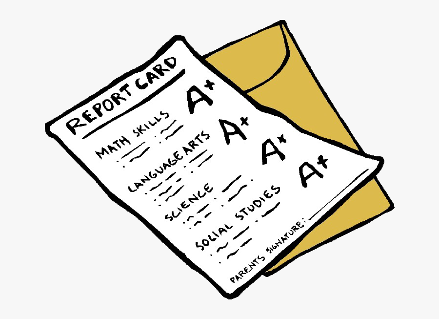 Draw A Report Card, Transparent Clipart