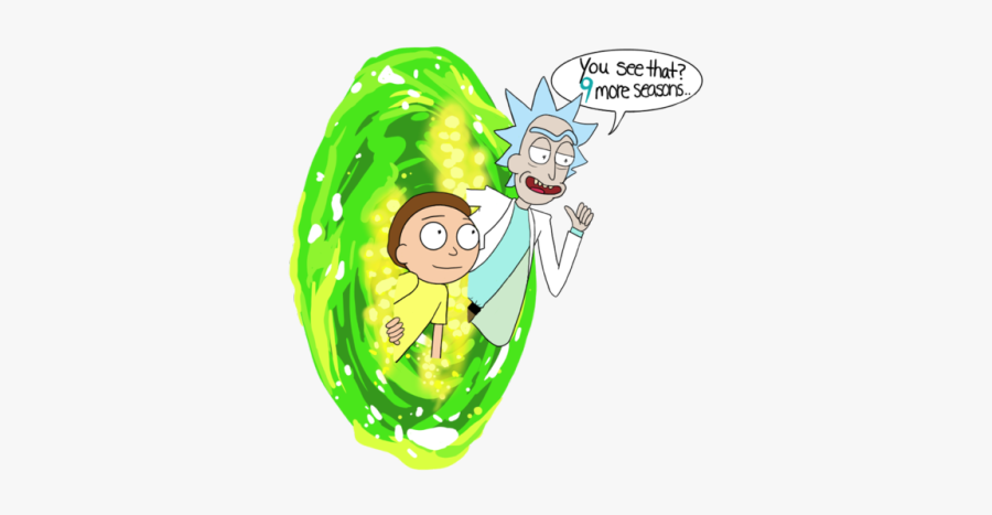 Green,cartoon,clip Character - Rick And Morty Png, Transparent Clipart