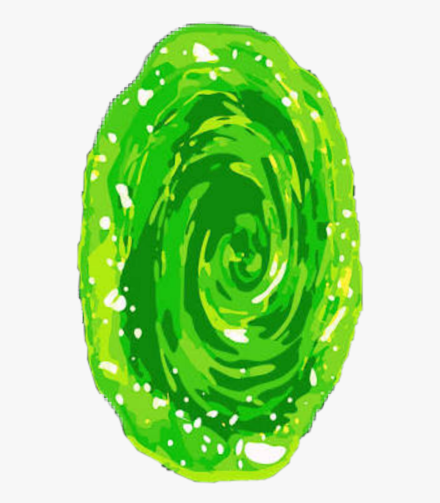 Rick And Morty Png Portal - Rick And Morty Green Portal, Transparent Clipart