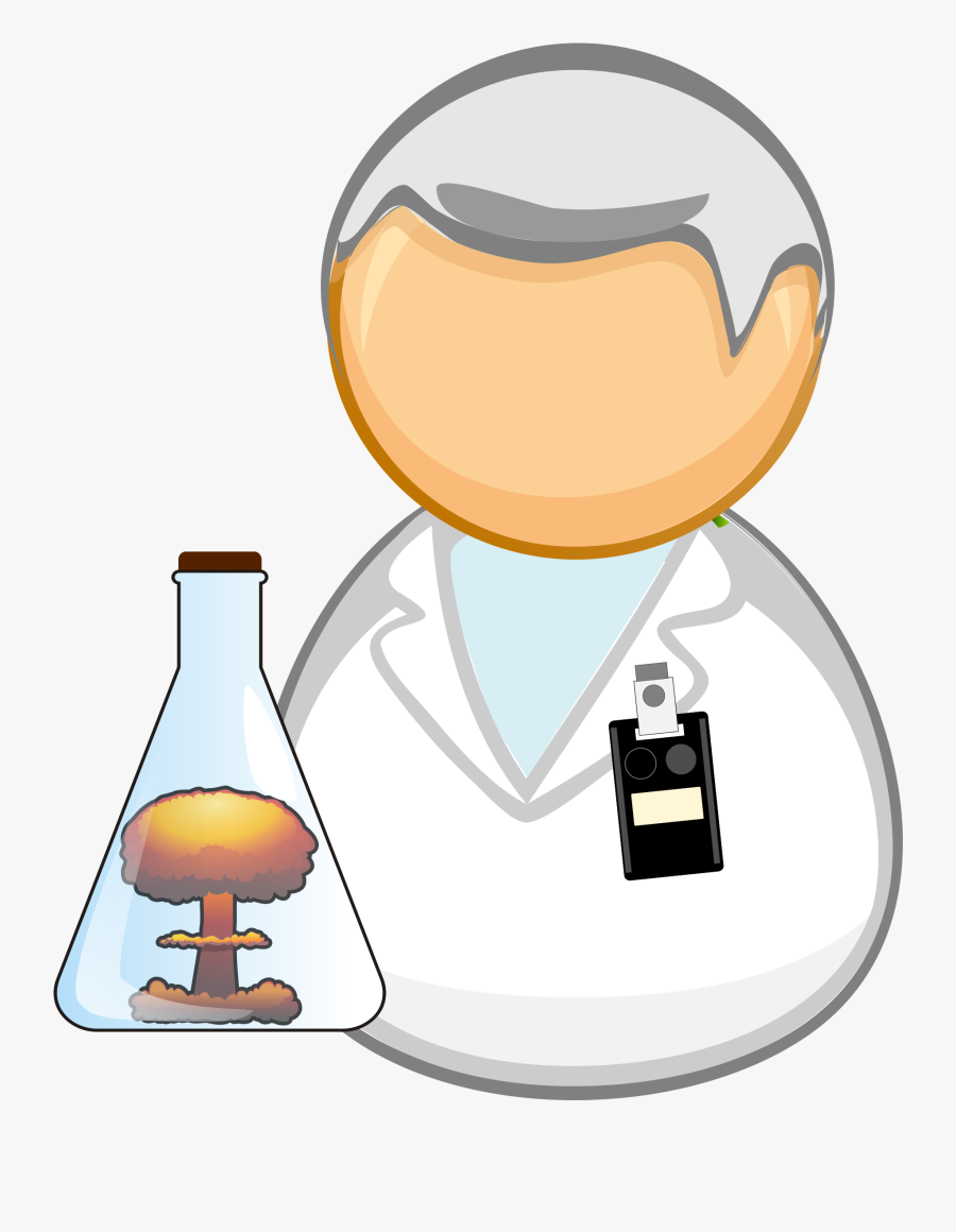 Nuclear Scientist Researcher Big - Nuclear Medicine Clip Art, Transparent Clipart