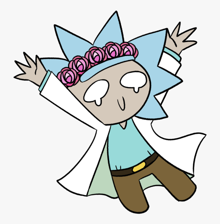 Rick And Morty Flower Crown, Transparent Clipart