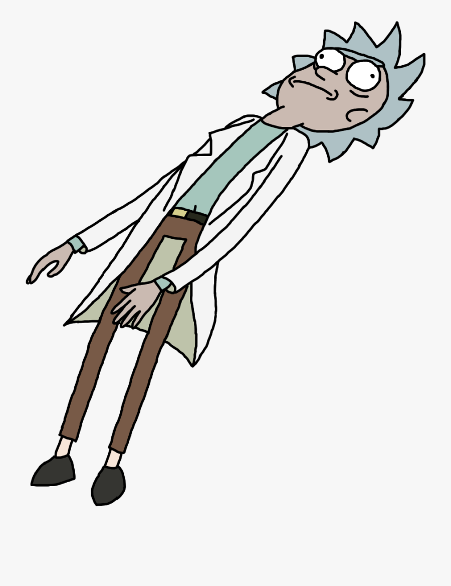 Rick Sanchez Weapon Line Art - Rick And Morty Rick Punched, Transparent Clipart
