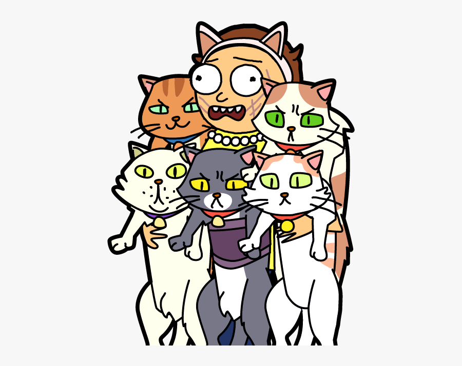 Rickipedia - Pocket Mortys Cat Morty, Transparent Clipart
