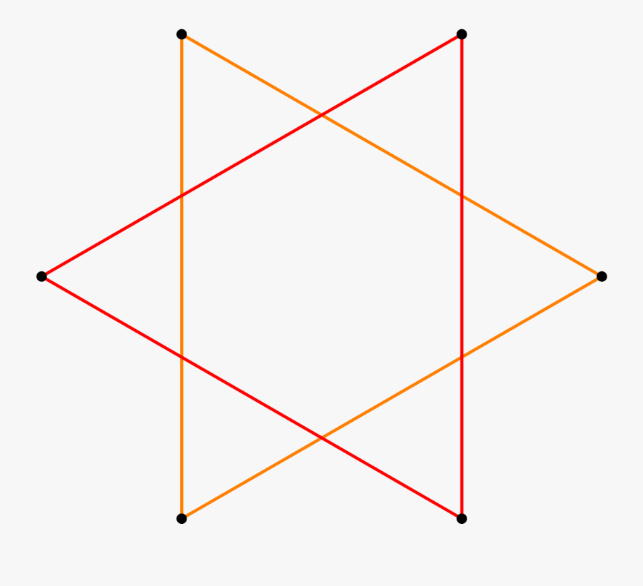 Clip Art Six Sided Star - Regular Hexagram, Transparent Clipart
