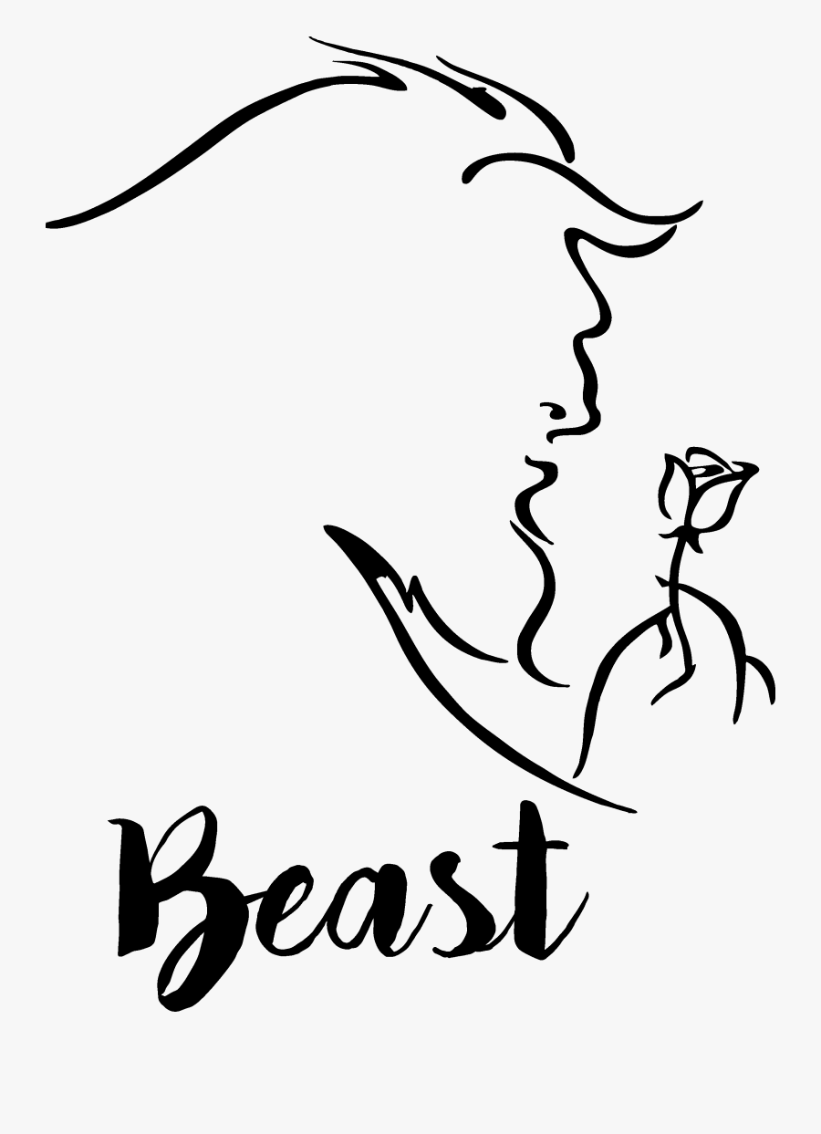 Latest Beauty And The Beast Clip Art This Week Holiday - Silhouette Of Beauty And The Beast, Transparent Clipart