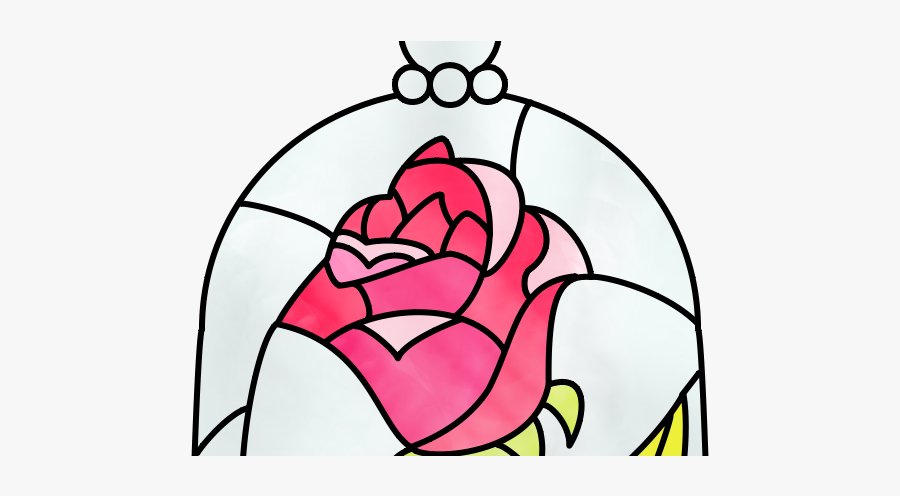 Beast Belle Drawing Sketch - Beauty And The Beast Flower Cartoon, Transparent Clipart