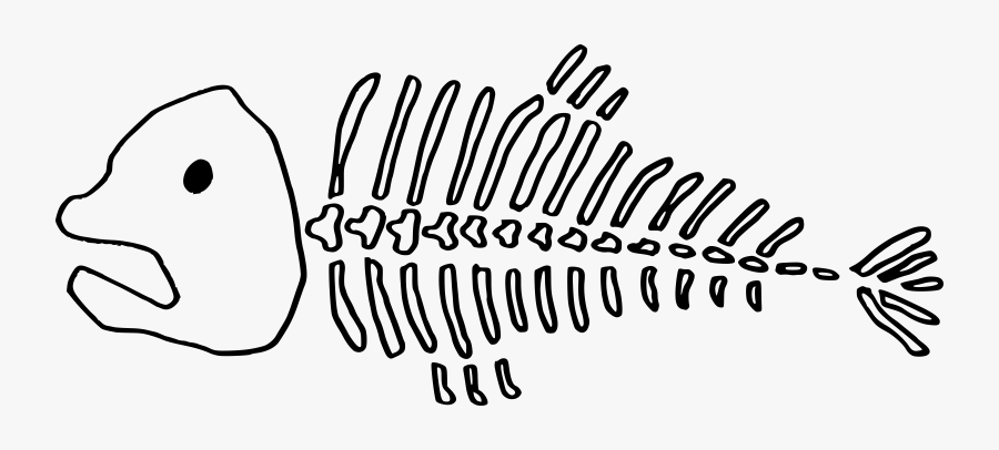 Transparent Fishing Clipart Black And White - Black And White Dead Fish, Transparent Clipart