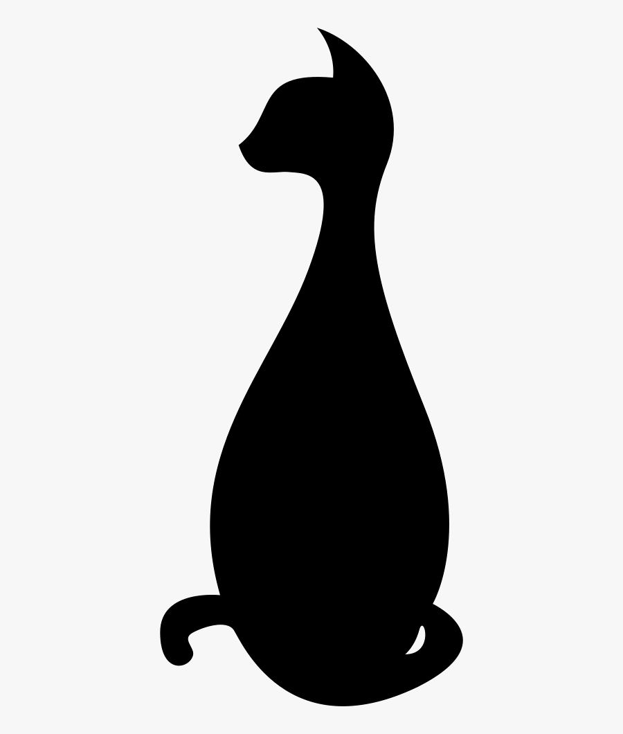 Sitting Svg Icon Free - Cat, Transparent Clipart