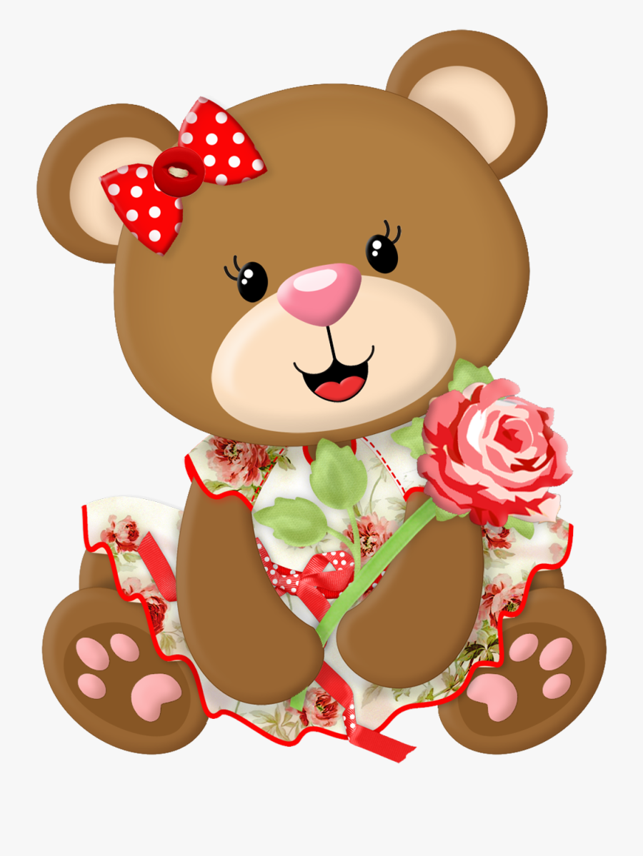 Teddy Bear Holding Heart Clipart - Caritas De Osos Animados, Transparent Clipart