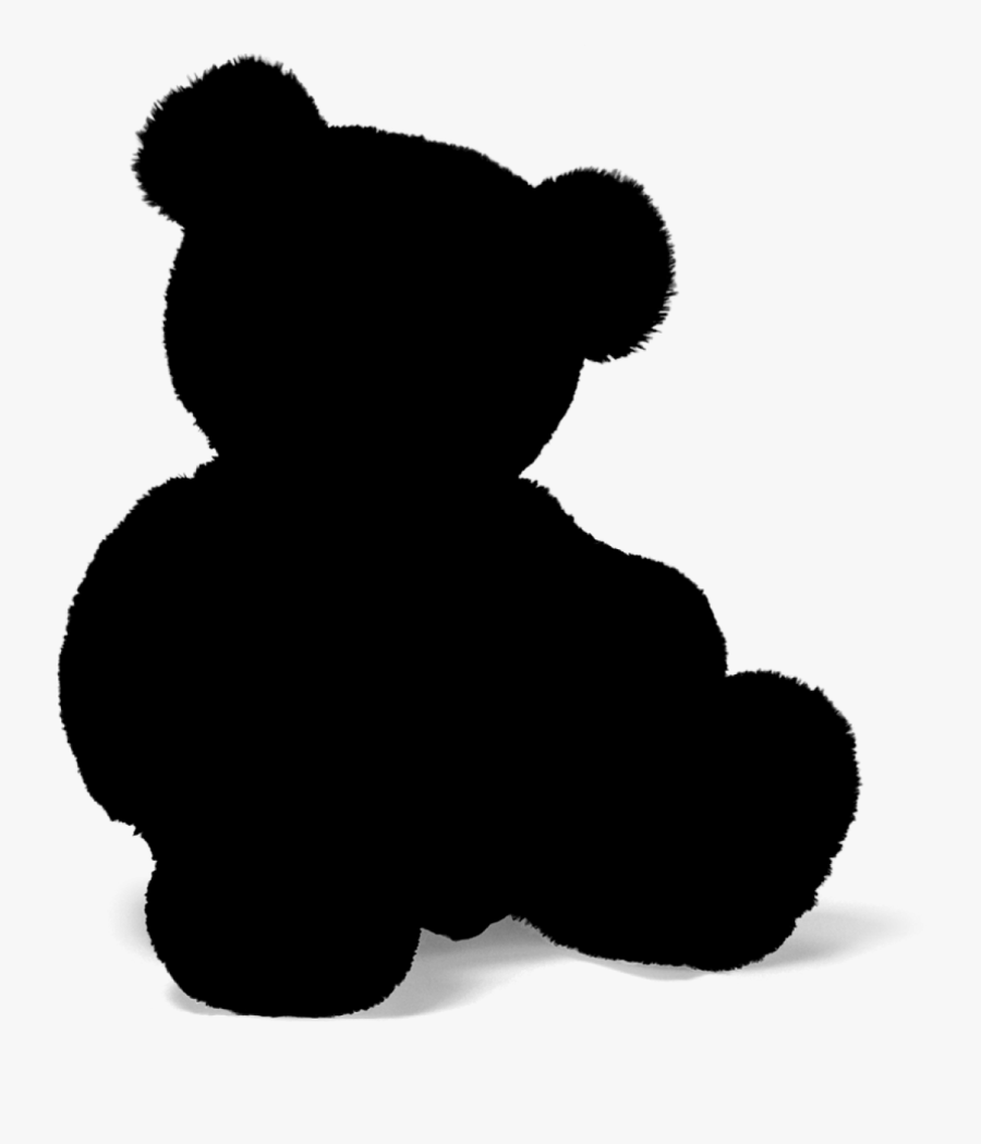 Bear Silhouette - Transparent Teddy Bear Silhouette, Transparent Clipart