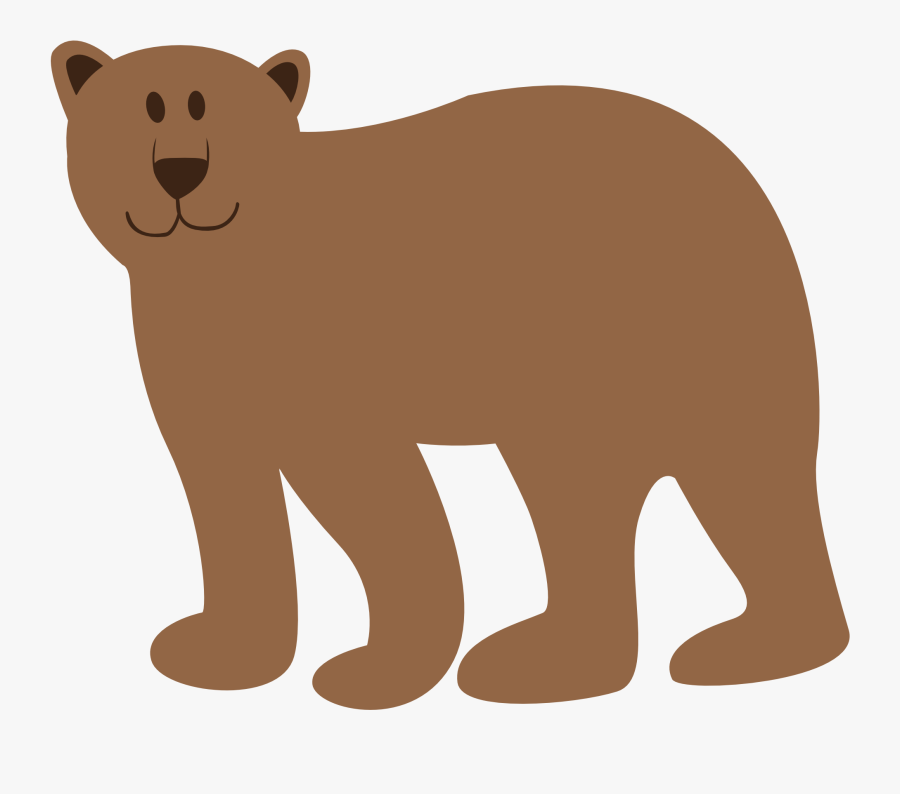 Grizzly Clipart Baer - Cartoon Bear Transparent Background, Transparent Clipart