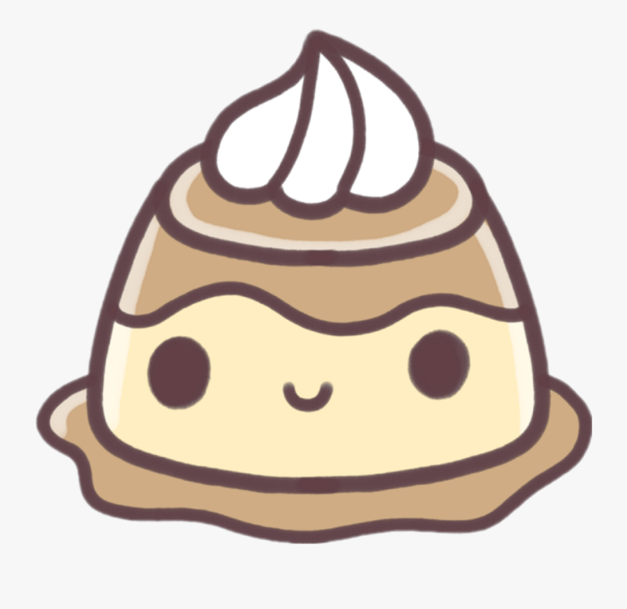 Food Clipart Kawaii - Kawaii Pudding, Transparent Clipart