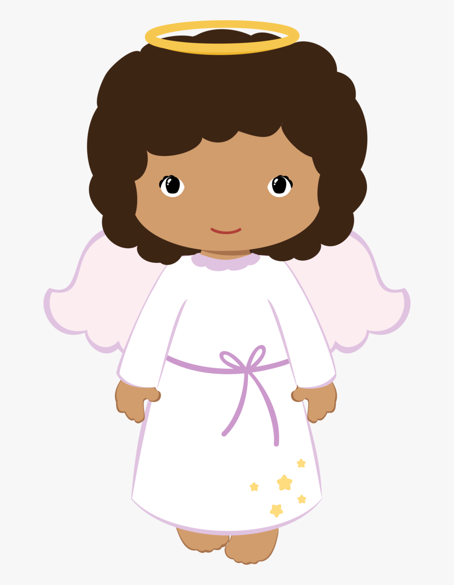 Angel Clipart Brown Hair - Angel Clipart Baptism, Transparent Clipart