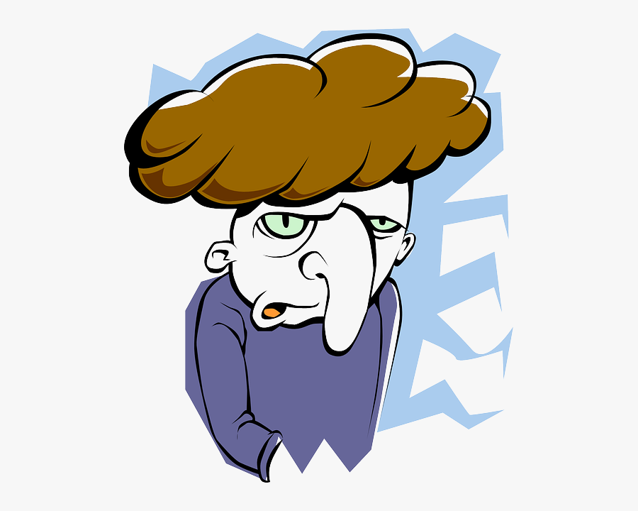 Cartoon With Long Nose, Transparent Clipart