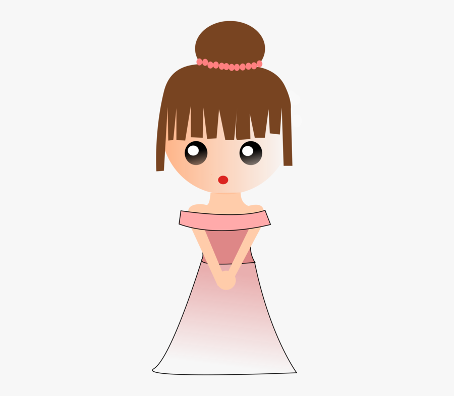 Neck,brown Hair,cheek - Cartoon, Transparent Clipart