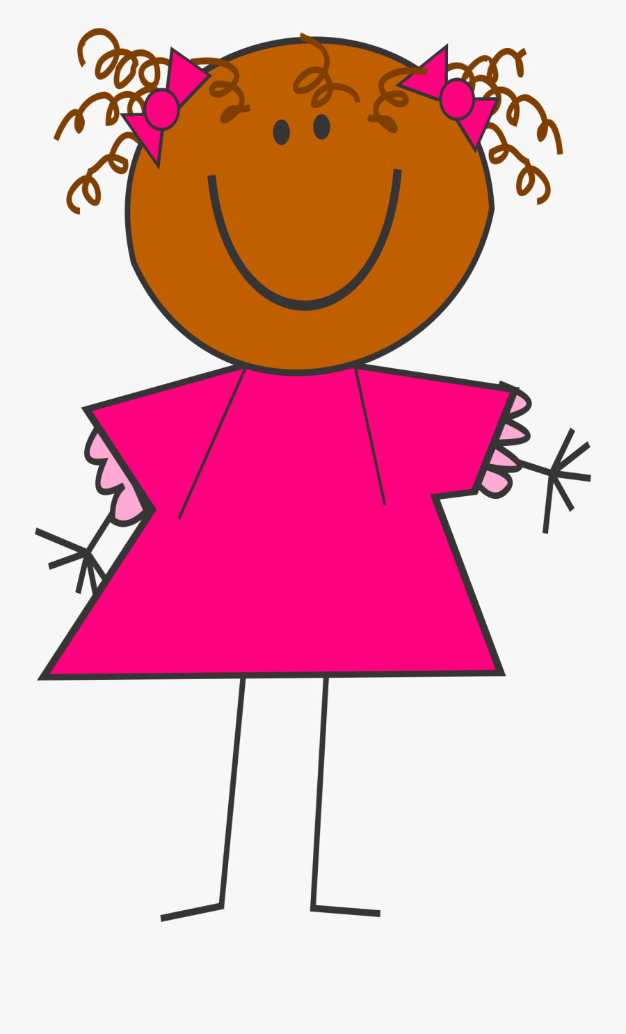 Dark Skinned Girl Clipart - Funny Pic Of Girl Cartoon, Transparent Clipart
