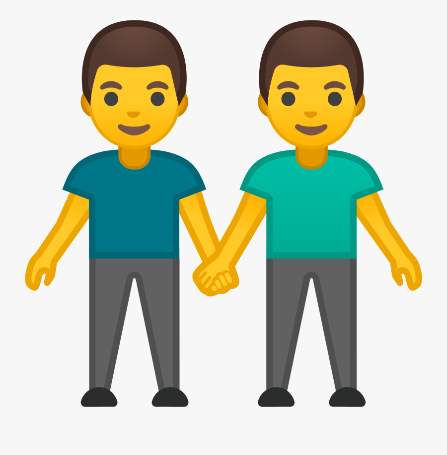 File Noto Emoji Oreo - Men Holding Hands Emoji, Transparent Clipart