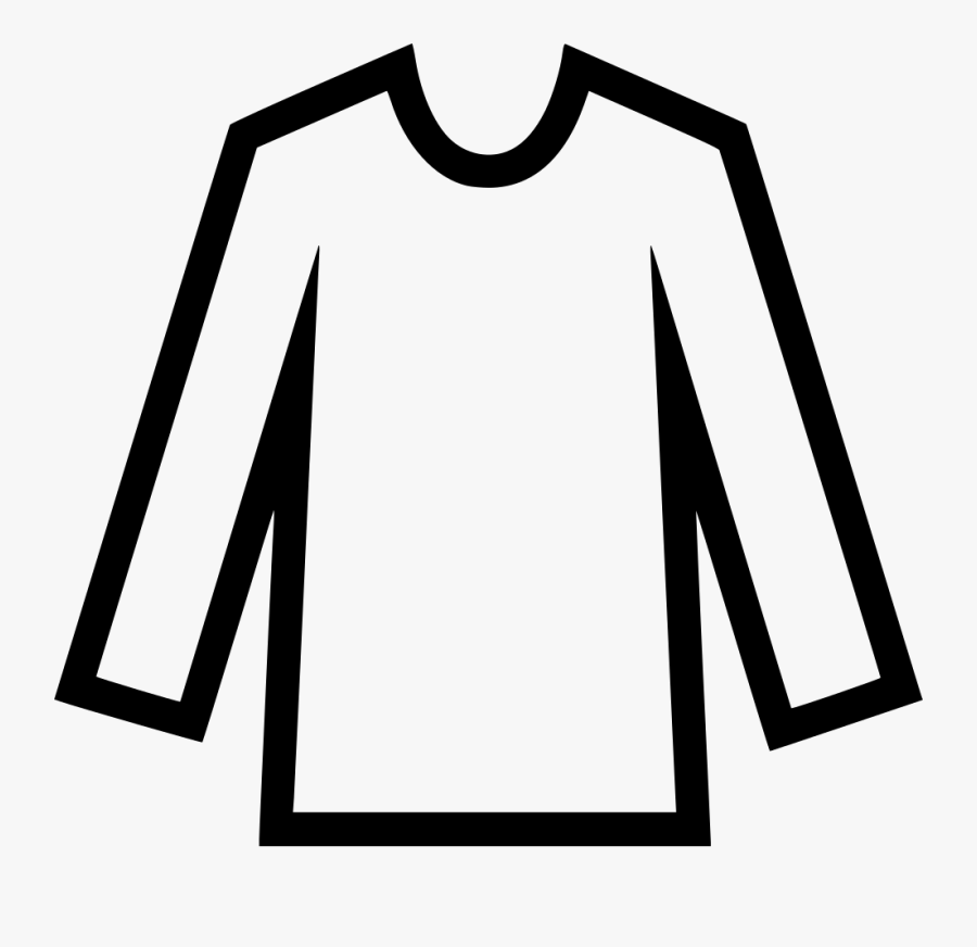 Shirt Clipart Svg - Long Sleeve Shirt Icon Vector, Transparent Clipart