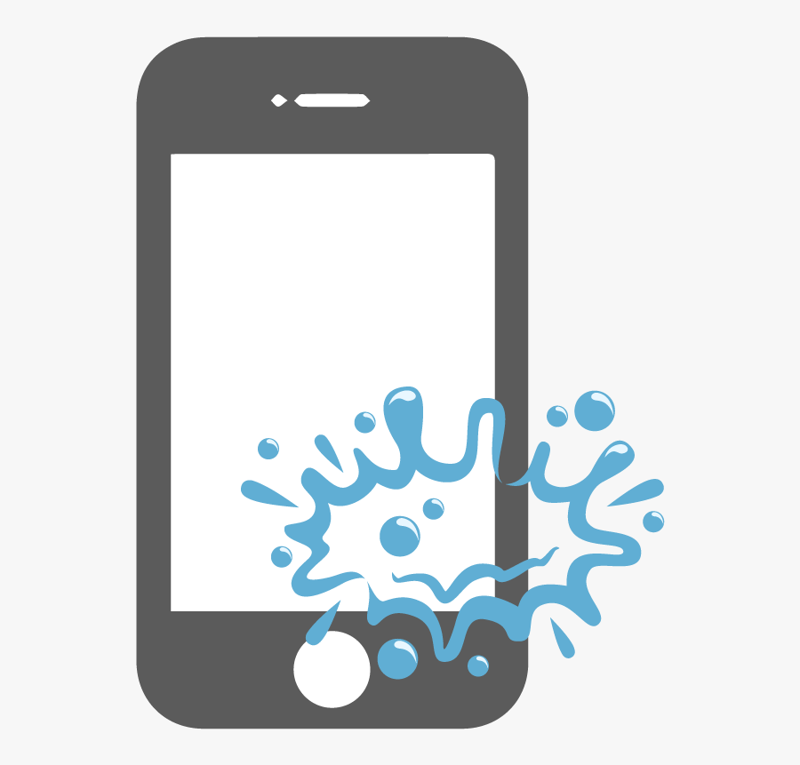 Cell Phone Water Damage Repair At Tech Next - Small Water Splash Vector, Transparent Clipart