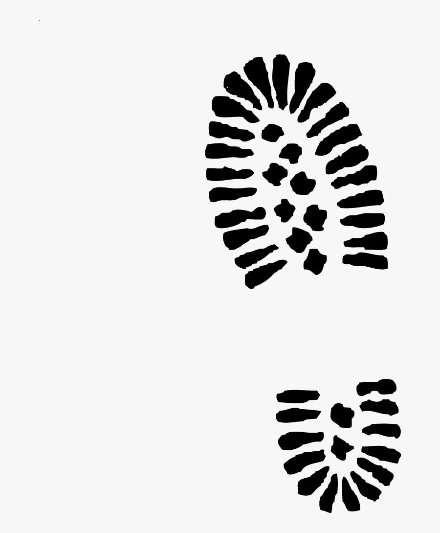 Footprint Clipart Army Boot Pencil And In Color Vintage - Clip Art Boot Print, Transparent Clipart