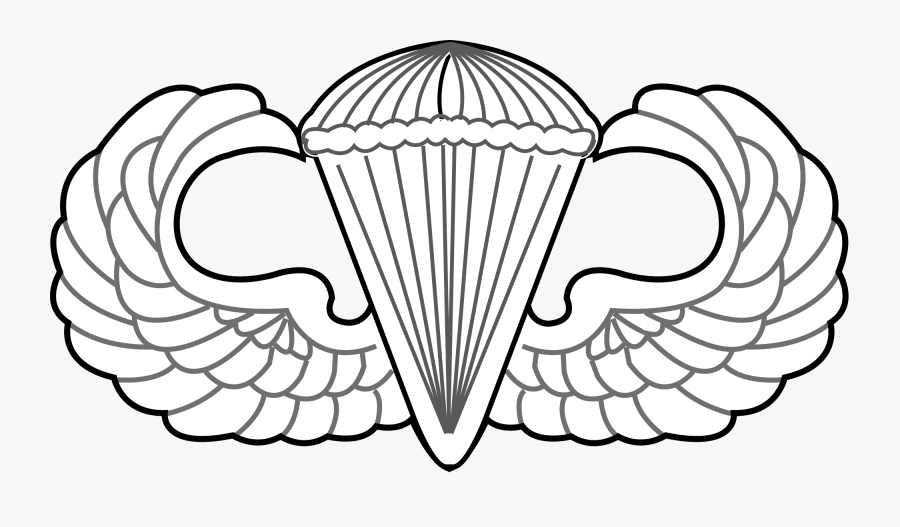 File United States Air - Master Parachutist Badge, Transparent Clipart