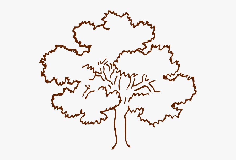Trees Clip Art Black And White, Transparent Clipart
