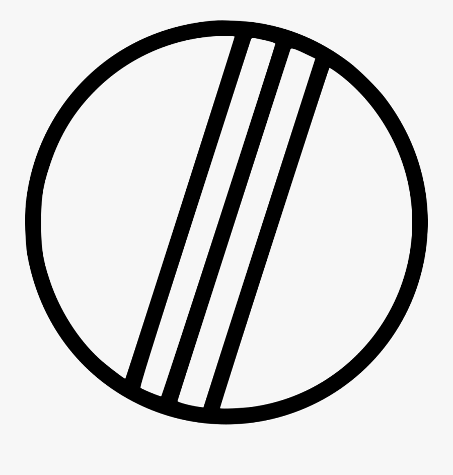 Cricket Test Ball Bowling - Circle, Transparent Clipart