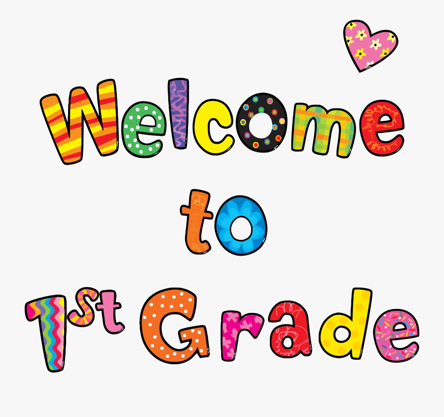 Welcome To First Grade Text Clipart Png - Welcome To Kindergarten, Transparent Clipart
