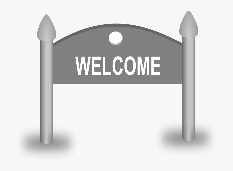 Welcome Sign Board - Welcome Sign Clip Art, Transparent Clipart