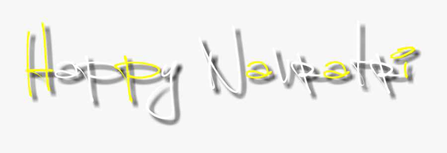Navratri - Calligraphy, Transparent Clipart