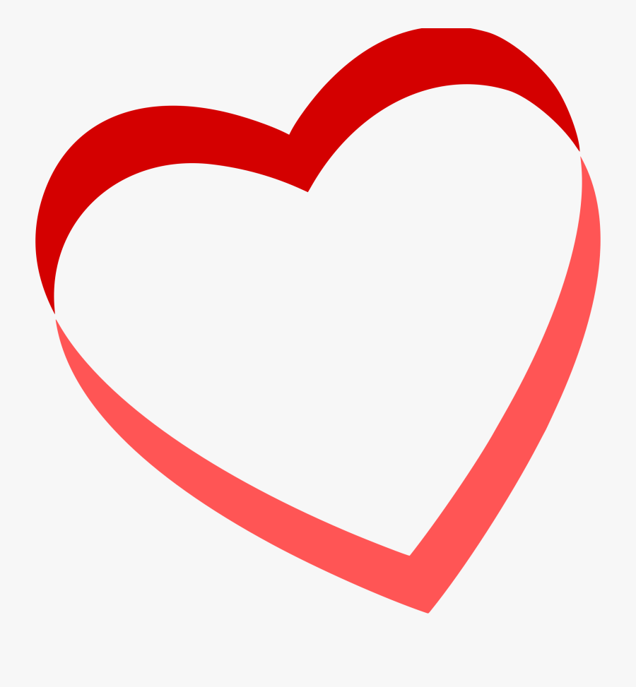 Heart 7 Royalty Free Stock - Drawing Of A Heart For Valentine's, Transparent Clipart
