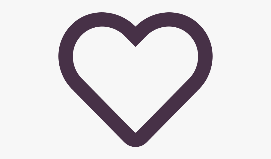 Top Places For Afternoon Tea With Your Hens - Simple Heart Design Outline, Transparent Clipart