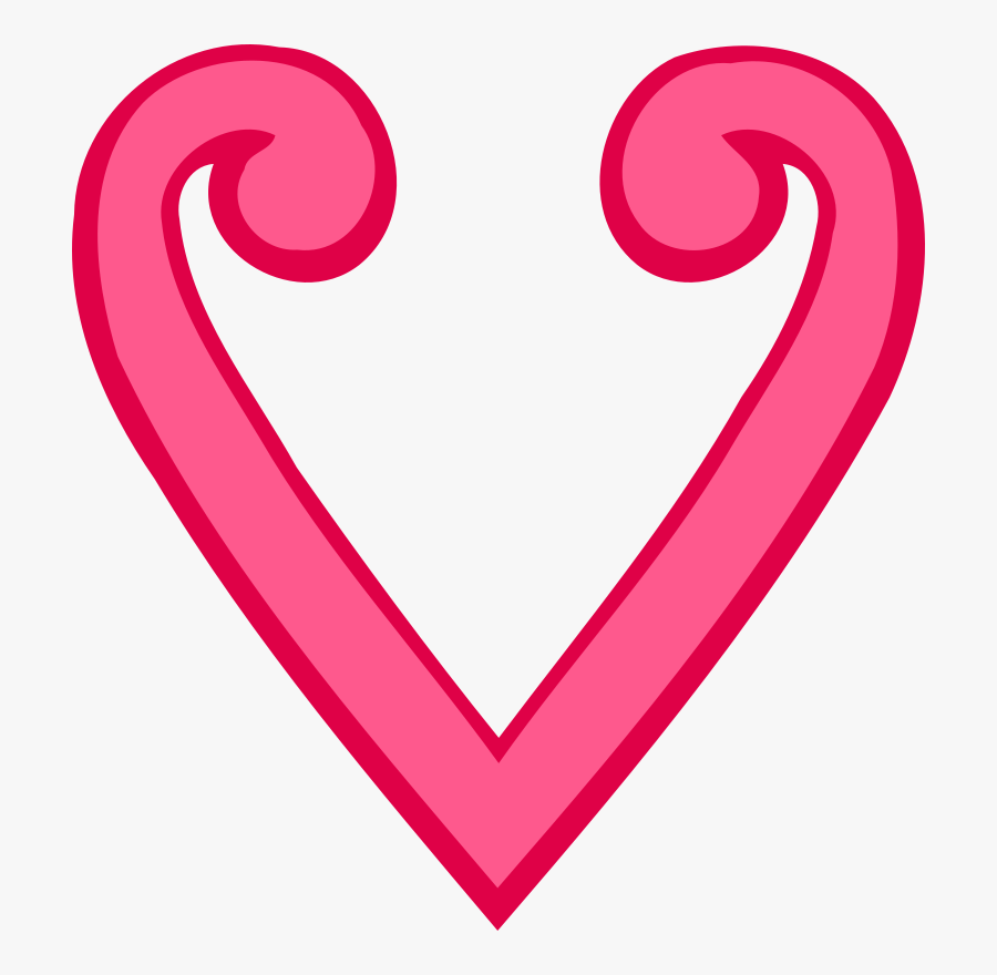 Stylized Heart Graphic Black And White - Heart, Transparent Clipart