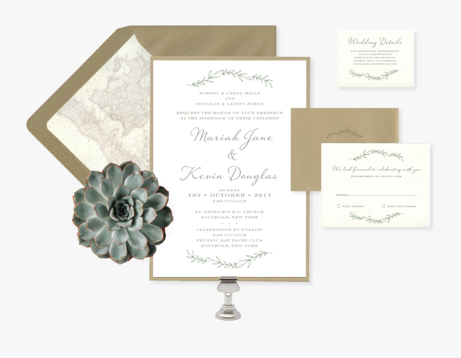 Our Wedding Png - Floral Design, Transparent Clipart