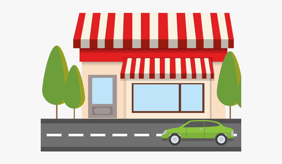 Jpg Stock Flat Red Shop With - Bakery Shop Clipart Png, Transparent Clipart